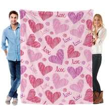Cartoon Blanket Soft Comfortable Multi Functional Home Essential Cozy Throw For Sofa Bed Living Room Must Have Decor Best Gift - 彩色 - 查看 4