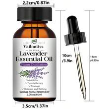Vailonliss Aceite esencial de lavanda | Aroma calmante para relajación, aromaterapia y masaje - Lavanda - Ver 11