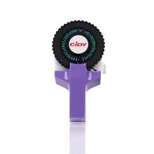 Cidy Label Maker With 2 Rolls Of Label Tape, Manual Typewriter Style 3D Label Printer - Purple - View 3