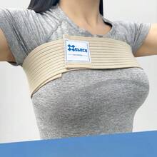 Breast Implant Stabilizer Band, Elastic Chest Compression Band Breast Augmentation Reduction Strap Bandage, Chest Support Strap Wrap Bandage For Fitness Exercise Running Sports Bra Alternative - sữa - Xem 4