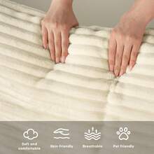 Sectional Cloud Couch For Living Room, Modular Floor Sofa With Plush Corduroy, No Assembly Required, Big Comfy Couches Set With Fluffy Memory Foam, Stupendous U Shaped Sofas With Chaise,Freely Configurable Layout - 米色 - 查看 9
