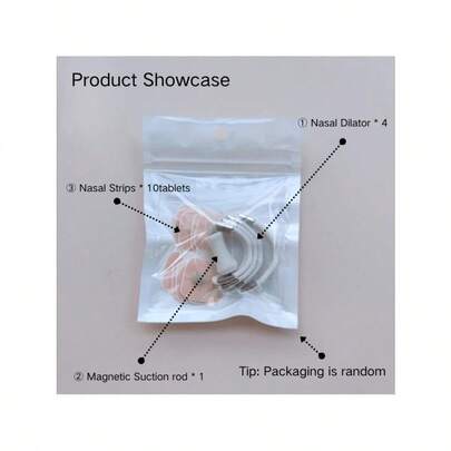 Dilatateur nasal magnétique - Bandes magnétiques - Kit de dilatateurs pour le sommeil - Conçu pour augmenter l'apport en oxygène Réduire les ronflements Améliorer la qualité du sommeil Sans alimentation ni piles - Non gras Résistant à la transpiration Beige hypoallergénique