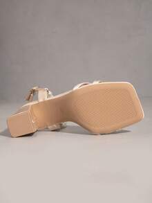 女士平底鞋 - 香檳色 - 查看 7
