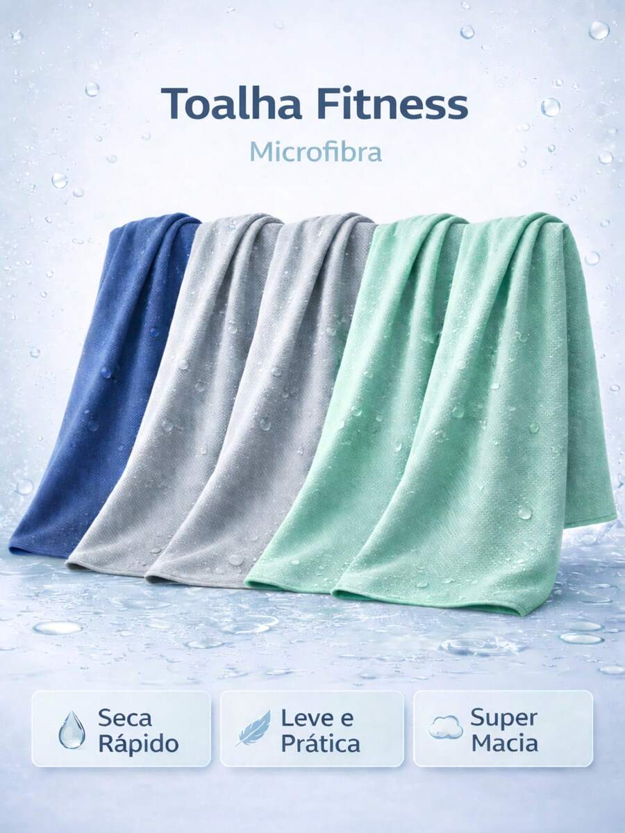 Microfiber Fitness Towel Set - Physical Activities - Gym - Sports - 1個單位 - 查看 1