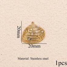 1/5pcs Stainless Steel Fashion Charms Butterfly, Starfish, Star, Flower, Coral Pendants DIY Necklace & Earring Jewelry Making Suitable For Everyday Wear - Pendants - View 13