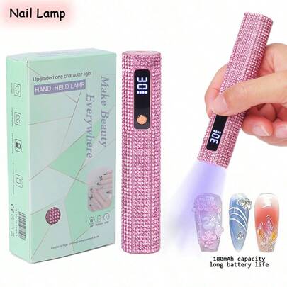 Đèn UV/LED cầm tay di động, có thể làm khô tất cả các loại sơn gel móng tay, dụng cụ làm móng nghệ thuật, đèn làm khô móng nhanh chóng sạc qua USB.