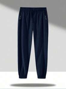 2pcs/Set Casual Outdoor Workout Drawstring Pants For Teen Boys - Multicolor - View 5