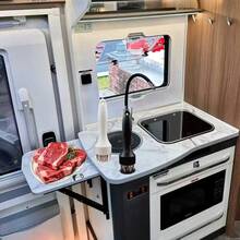 1/2pcs RV Kitchen Meat Tenderizer, RV Camping Kitchen Tool, Stainless Steel Meat Tenderizer, Suitable For Home Kitchen Scenes RV Kitchen Accessories - Multicolor - View 7