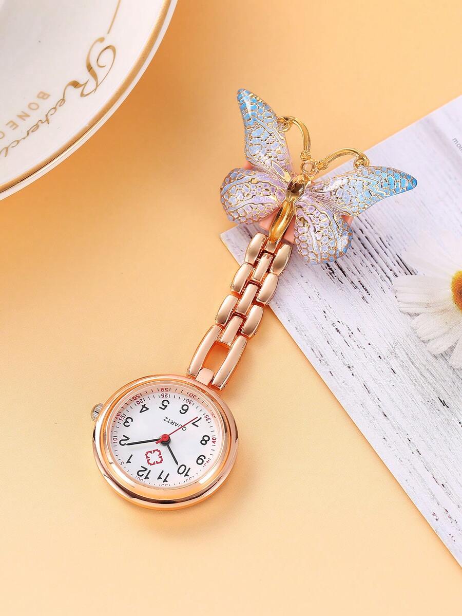 Nurse Pocket Watch - Digital Pocket Watch With Clip, Designed Specifically For Healthcare Professionals - Rose Gold - View 1