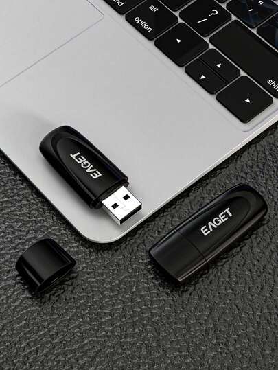 EAGET 4G/8G แฟลชไดรฟ์ Mini USB 2.0 หน่วยความจำ USB สำหรับ PC/แล็ปท็อป/แท็บเล็ต/โทรศัพท์มือถือ/เครื่องเสียงรถยนต์/เครื่องเล่นเกม, จัดเก็บไฟล์ของคุณอย่างปลอดภัย, แฟลชไดรฟ์ USB ขนาดกะทัดรัด (ดำ/ขาว)