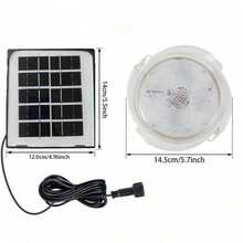 Solar LED Ceiling Light/Pendant Light, Dimmable Solar Yard Light With Remote Control, Suitable For Indoor Use, Entryway, Hallway, Garden And Other Emergency Lighting Commercial Spaces - White Light - View 11