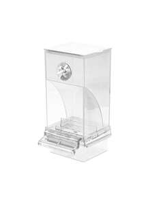 Transparent Bird Feeder Automatic Feeder Automatic Bird Seed Suspension Food Box - one-size - View 6