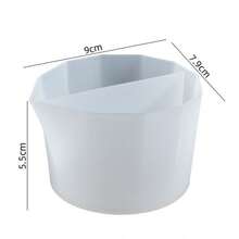 水晶环氧树脂硅胶调色杯 调色杯硅胶模具 - 白色 - 查看 9