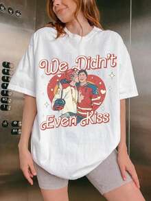 We Didn't Even Kiss Shirt , Couple Heated Rivalry Tshirt, Hockey Romance Book Tshirt, Hot Book Movie Fan Gifts - 白色 - 查看 1