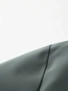 Men's Hooded Jacket With Zipper, Featuring Reflective Stripes For Fashion, Refined Zipper Design, Suitable For Sports Or Casual Wear - Dark Grey - View 4