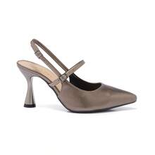 Women Heeled Sandals - Dark Grey - View 4