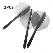 3pcs Transparent Dart Flights, Suitable For Steel & Soft Tip Darts, Anti-Deformation, Improve Accuracy - Multicolor - View 6