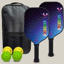 Juego de raquetas de pickleball RANDISH, núcleo de 16 mm de grosor, incluye 2 palas de pickleball, 4 pelotas y 1 bolsa de transporte - Multicolor - Ver 22