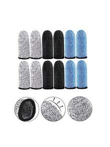 6pcs Reusable Finger Protectors - Anti-Slip And Cut-Resistant, Thumb And Fingertip Protectors, Extend Glove Life, Cut-Resistant Finger Protectors, Suitable For Outdoor Work. - Multicolor - View 7