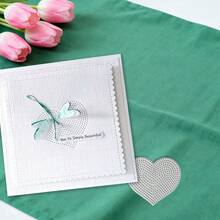 Creative Love Dies, DIY Scrapbooking Album And Embossing Stencil, Greeting Card Making Tool, Card Paper Cutting Crafts ,Gift Card Making Template Die Cuts. - Silver - View 8
