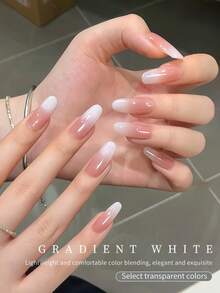 annies 12毫升蛋形透明乳白色指甲油凝胶，2026年新款时尚冰透明果冻乳白色指甲油，美甲沙龙专用，1瓶/2瓶装 - 彩色 - 查看 5