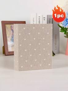 Love-Themed Printed Fabric Photo Album,Small Photo Album 4x6 100 Pockets Linen Cover Picture Book Holds 4x6 Photos For Wedding, , Family, Graduation,Valentine's Day Keepsake Book - Multicolor - View 13