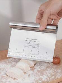 2/4件套不锈钢蛋糕切片器烘焙工具，带尺子和刮刀 - 采用加厚不锈钢制成，经久耐用，不易变形 - 适用于厨房、面包店、酒店、学校和DIY项目 - 彩色 - 查看 9