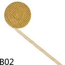 5码金属蕾丝花边丝带，弧形蕾丝面料，缝纫，编织，蕾丝丝带，婚礼工艺DIY服装配饰 - 彩色 - 查看 29