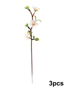 3/10 cành hoa mai giả, dài 30cm, màu hồng, mô phỏng cành hoa đào, dùng làm phụ kiện bó hoa, trang trí đám cưới, trang trí bàn, cắm bình, làm quà tặng, trang trí nhà cửa mùa xuân, trang trí tiệc Valentine. - Nhiều màu - Xem 14