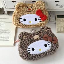 SANRIO Hộp bút Chic Ins họa tiết da báo mới, hộp đựng văn phòng phẩm đa năng cao cấp, túi đựng đồ dung tích lớn dành cho học sinh. - hộp bút chì - Xem 5
