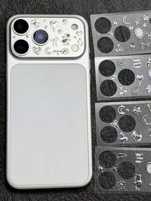 1pc INS Creative DIY Lens Protector Tempered Glass Film Sticker Compatible With IPhone 11 Pro Max/12 Pro Max/13 Pro Max/14 Pro Max/15 Pro Max/16 Pro Max/17 Pro Max Phone Lens Film - Multicolor - View 7