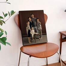 1 قطعة لوحة كانفاس تذكارية شخصية للحيوان الأليف - صورة شخصية للكلب مع أجنحة ملاك وهالة - هدية تعزية لفقدان الحيوان الأليف - قم بتحميل صورتك - لوحة إطار خشبي - ديكور منزلي لغرفة المعيشة والنوم والمكتب - تكريم للحيوان الأليف الراحل - تشمل تصميم خطاف للتعليق - هدية مواساة لمالك الحيوان الأليف، بطراز ملاك، حرفية رائعة - متعدد الألوان - مشاهدة 7