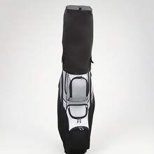 15-Way Divider Golf Cart Bag With 9 Zipper Pockets & Single Strap, Fashionable Style - Gray-black - View 7