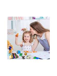 50 Colores Kit de Inicio de Arcilla Polimérica,arcilla Suave de modelado para horno de con 41 pazs Herramientas para Esculpir,Bloque Arcilla Hornear Manualidade,ideal para niños/artistas/principiante,40853851 - Multicolor - Ver 2