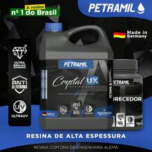 Resina Epóxi (Alta Espessura) CrystalUX 2,1kg – A Revolução em Brilho e Sofisticação COD.25 - cristal - Visão 2