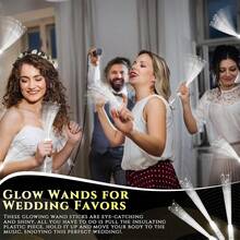 24pcs Fiber Optic Rods Bulk White Light Rods Wedding Fiber Optic Rods LED Light Rods Flash Rods Halloween Light Party Most Popular - White - View 3