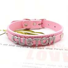Local Delivery -Customized Festival Gift 1pc Sexy Cute PU Leather Custom Name Letters Choker Collar Personalized Cosplay - Đỏ - Xem 2