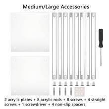 1个迷你亚克力花篮，婚礼中心装饰摆件，透明花架，优雅几何花卉展示架，适用于生日派对、婚礼、圣诞节餐桌装饰