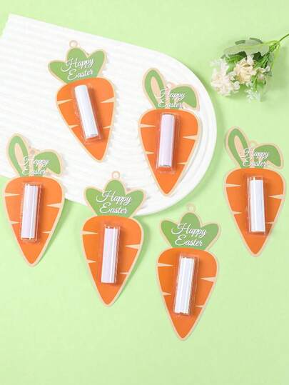 6个胡萝卜形状的复活节现金礼品卡，复活节快乐派对礼品卡袋，复活节现金信封，复活节胡萝卜形状礼品卡，适合复活节背景悬挂装饰、桌面装饰、复活节派对礼物装饰、春节胡萝卜手工装饰，是复活节、生日和春季派对的理想之选。