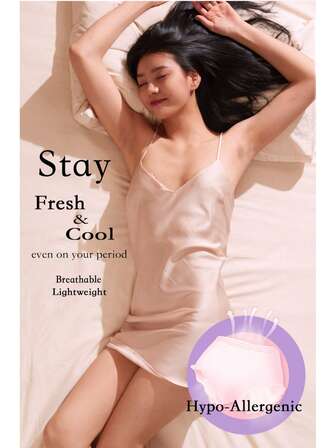 dolemi XL Size, 4pcs/Pack Organic Cotton Sanitary Pads, Hypoallergenic, Rapid Absorption, Skin-Friendly, Leak-Proof, 480mm Super Absorbent, Comfortable Waist Fit