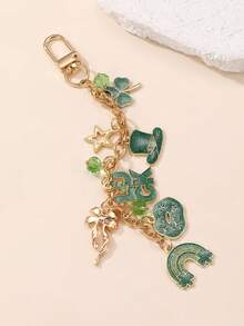 1/2 chiếc mặt dây chuyền thời trang chủ đề Ngày Thánh Patrick: Mũ cỏ ba lá xanh, bia, môi, may mắn, bóng bay, ngọc trai, ngôi sao, thích hợp sử dụng hàng ngày, lễ hội, tiệc tùng, trang trí túi xách, móc chìa khóa xe hơi, ngày lễ của người Ireland. - Nhiều màu - Xem 4