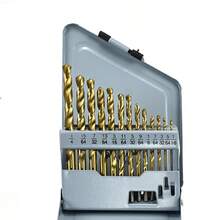 13/29pcs Heavy Duty Cobalt Steel Drill Bit Set - Optional Metal Logo Storage Box. Super-Fast Steel Twist Drill Bits, Titanium Coated Surface, 135° Split Point Design - Multicolor - View 11