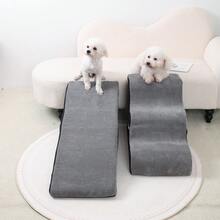 1pc Transformable Pet Stairs, Detachable Ramp & Steps, Washable Foam, For Small/Medium Dogs, Non-Slip Dog Ladder - Grey - View 7