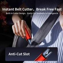 1个汽车安全锤玻璃破碎器多功能紧急逃生窗工具 - 彩色 - 查看 5