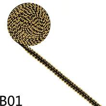 5码金属蕾丝花边丝带，弧形蕾丝面料，缝纫，编织，蕾丝丝带，婚礼工艺DIY服装配饰 - 彩色 - 查看 36