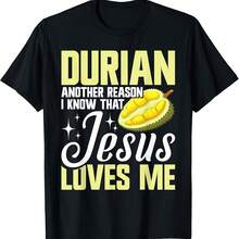 Durian Food Dried Durian Lover Powder Chips Frozen Durian T-Shirt - Đen 26 - Xem 1