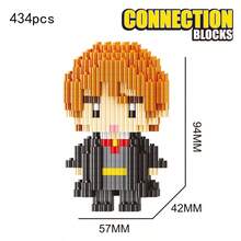 Magic Academy Series Minifigure Micro Stacking Building Blocks, Tandem Puzzle, Educational Assembly Toy, Model Ornament, Ideal For Birthday Gift - Multicolor - View 4