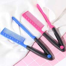 1PCS Curling Comb Dual-Purpose Hair Comb, Straightening Comb - Nhiều màu - Xem 1