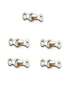 2/1 par de broches de presión metálicos invisibles - Cierre de gancho y ojal, adecuado para pantalones y trajes chinos, botones invisibles ajustables para ropa y chaquetas, ganchos metálicos para cuello, ganchos para pantalones, chaquetas de cuero y abrigos de piel, broches a presión invisibles para evitar que se vean los ganchos expuestos - Multicolor - Ver 18