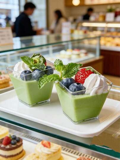 1/15/24个装 5盎司带盖甜点杯，迷你布丁罐。情人节和婚礼季的理想之选。非常适合品尝开胃菜、水果、冰淇淋、慕斯蛋糕。配有透明勺子。适用于派对、厨房和学校用品。食品袋和盒子适用于糖果、巧克力、饼干等。